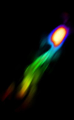 region where new stars are rapidly forming in the galaxy SDSS J0905+57