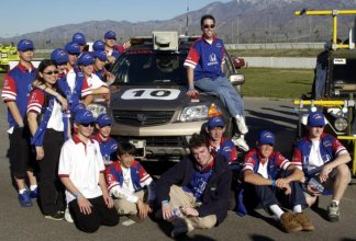 Palos Verdes High School students and their Grand Challenge vehicle, Doom Buggy.