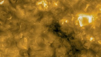 small 'campfire' flare on the sun