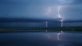Lightning storm in Texas