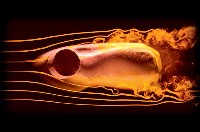 sphinx body shape carved by water