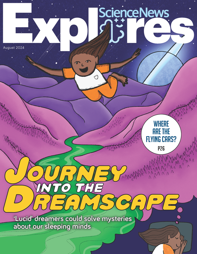 the cover of the August 2023 issue of Science News Explores