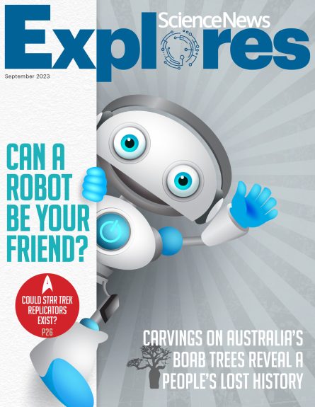 the cover of the September 2023 issue of Science News Explores