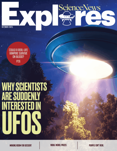 the cover of the October 2025 issue of Science News Explores