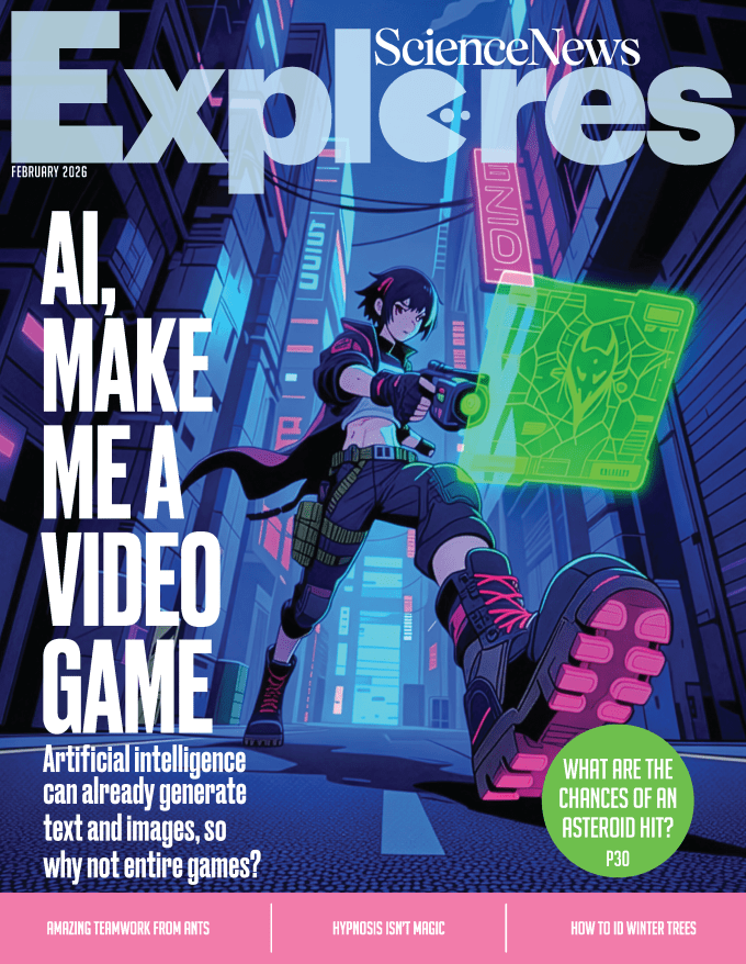 the February 2026 cover of Science News Explores