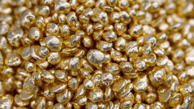 Shiny gold pellets