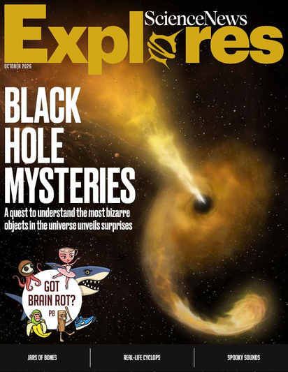 Science News Explores — October 2026 cover